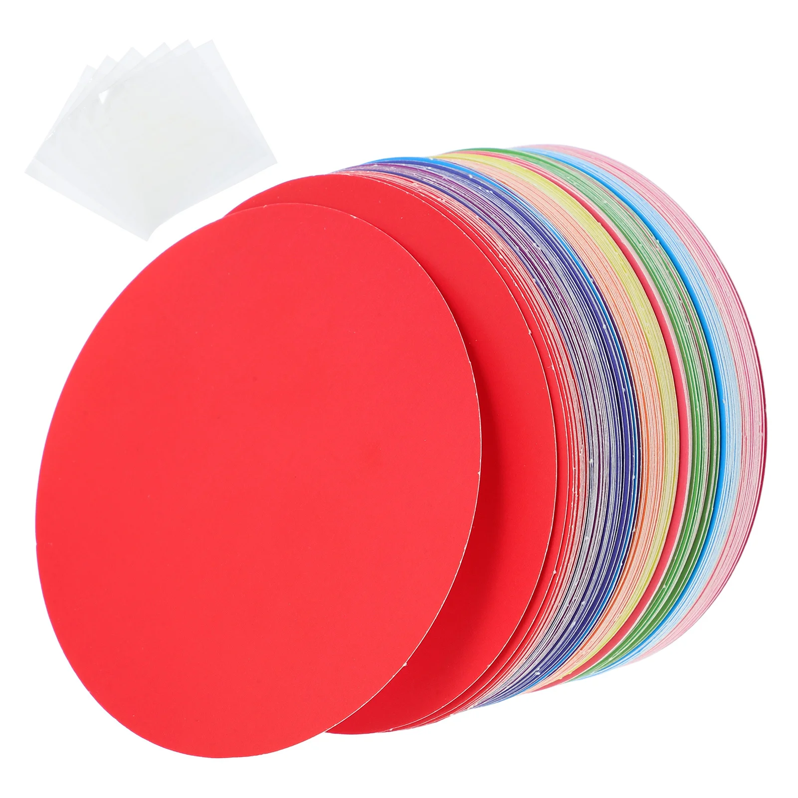 

108Pcs Colored Paper Cutouts - Round Shaped Die Cuts for Classroom Bulletin Board Decorations Spring Theme Teachers DIY