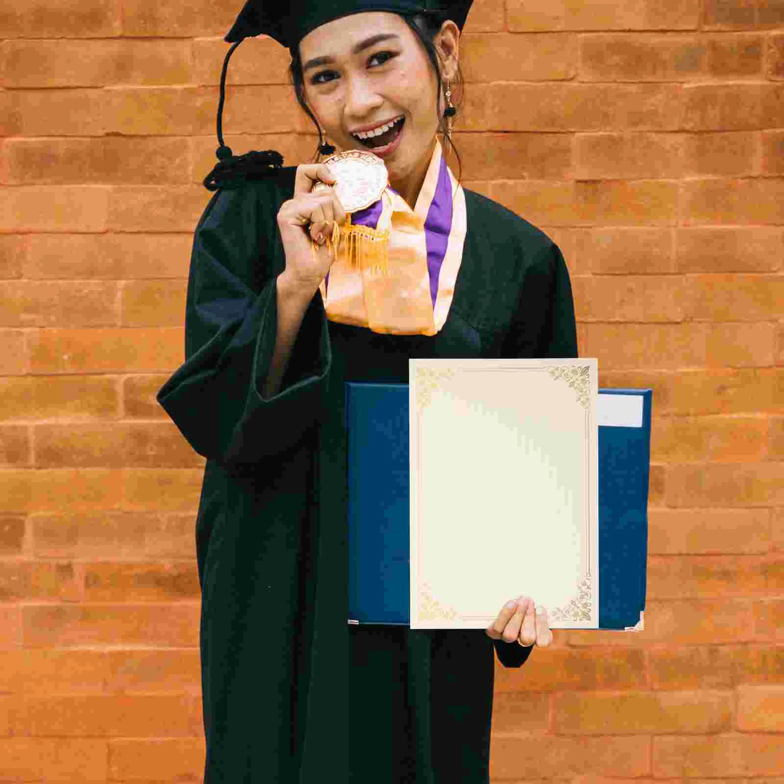 10 Sheets Certificate Inner Page Paper Academic Printer Award Certificates Printable Blank Student Printing