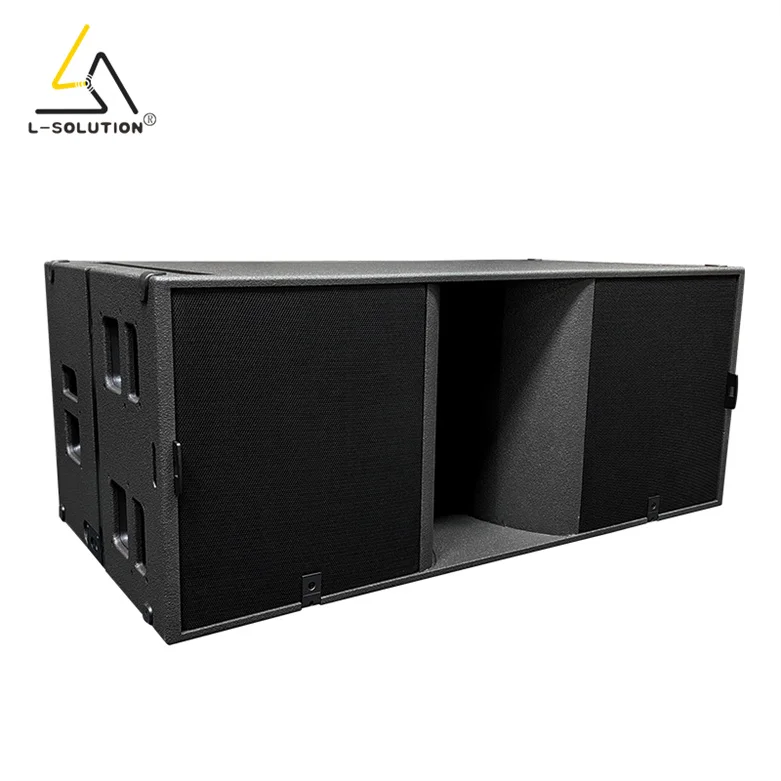 KS28 Hochleistungs-DJ Outdoor-Bühnen-Audiosystem Passiver Doppel-18-Zoll-Neodym-Subwoofer Bass Line Array Lautsprecher 4 Ohm