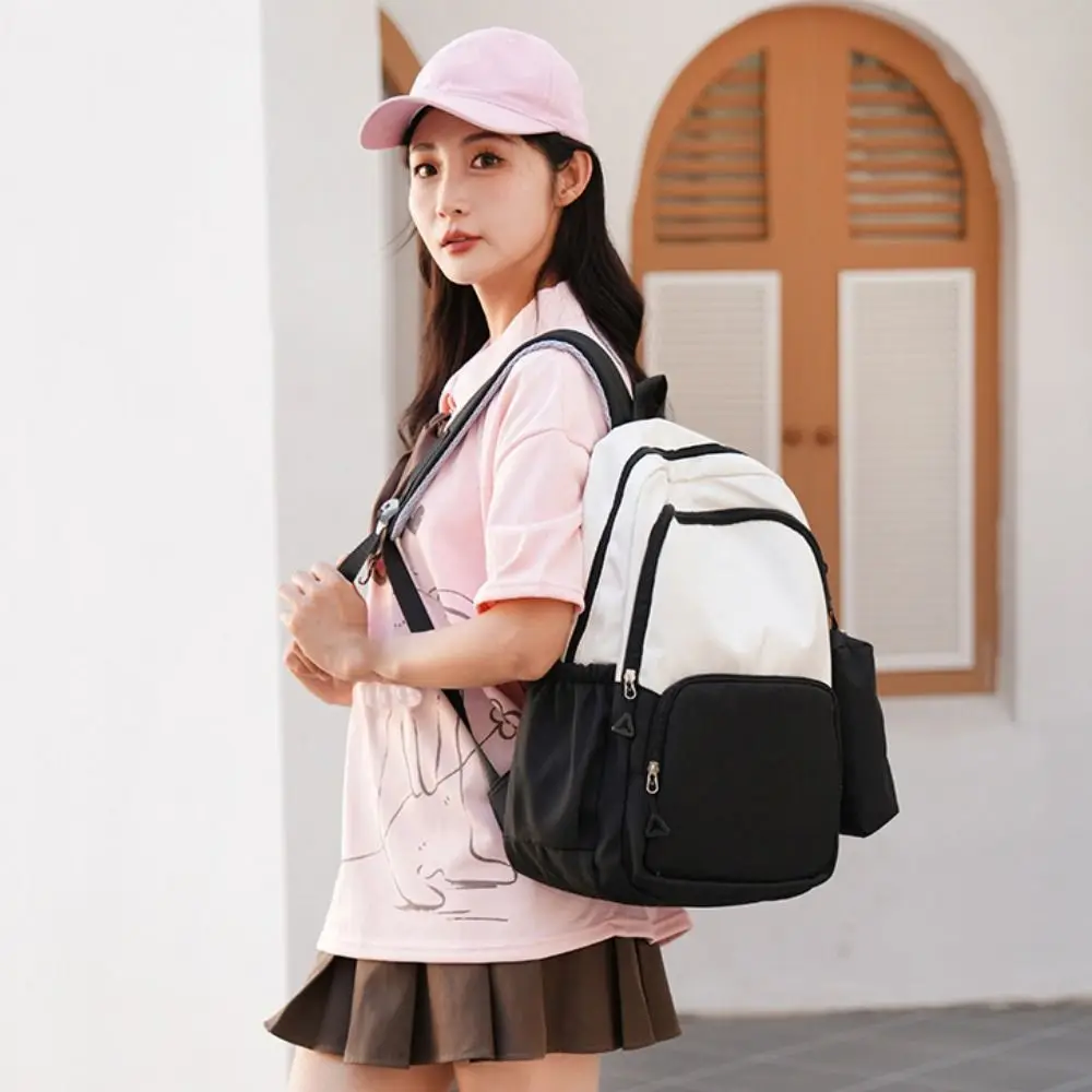 حقيبة ظهر نايلون مقاومة للماء مع حقيبة أقلام رصاص ذات سعة كبيرة حقيبة مدرسية للطلاب حقيبة تخزين قرطاسية للأطفال هدية على الكتب #5