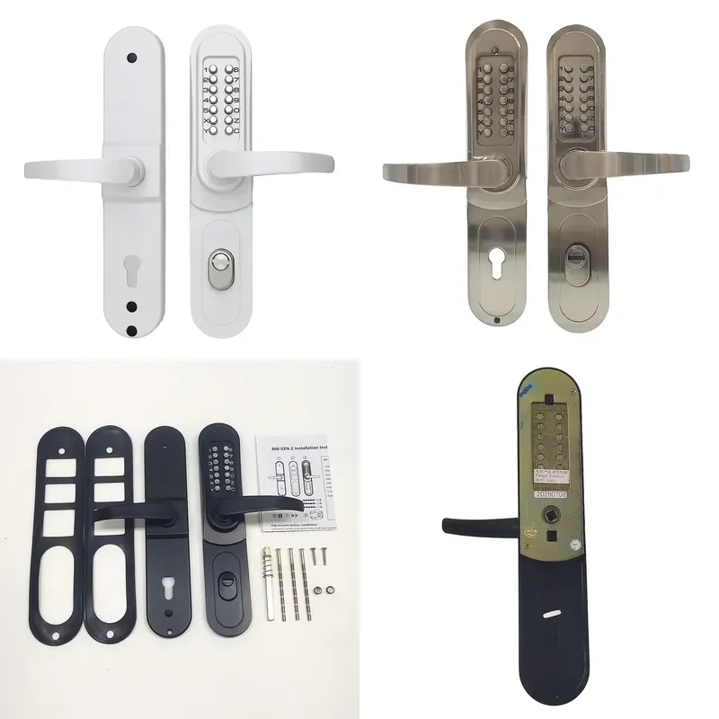 for  High Security Durable Mechanical Combination Lock Waterproof Battery Free Keyless Door Lock