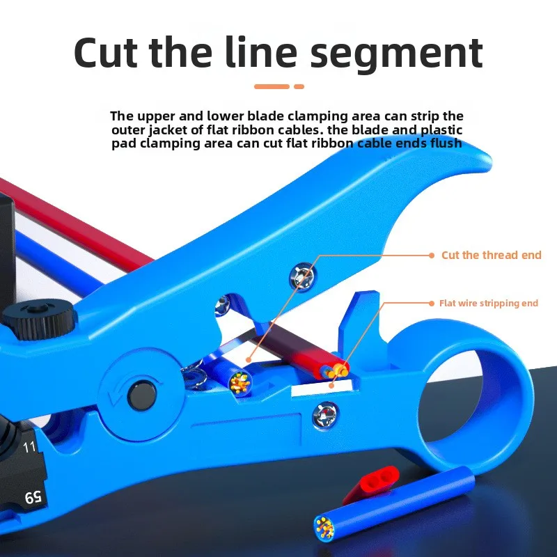 Adjustable flat wire stripper Multifunctional Automatic Wire Stripping Pliers Cable Stripping Knife Coaxial cable stripper
