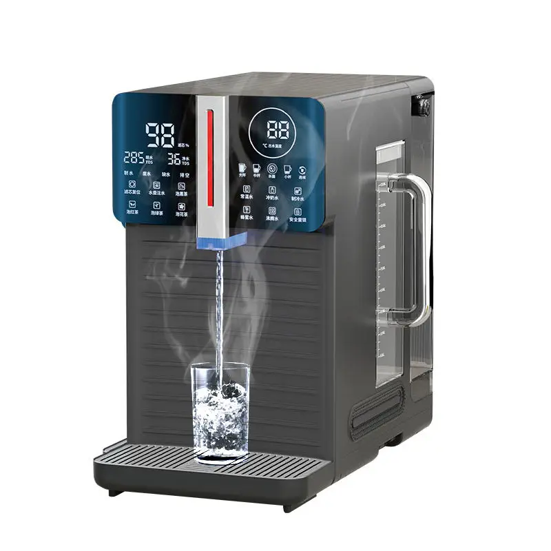 No-install Instant Hot RO Water Purifier, Desktop Strontium Mineral Drinking Machine for Healthy Direct Drink