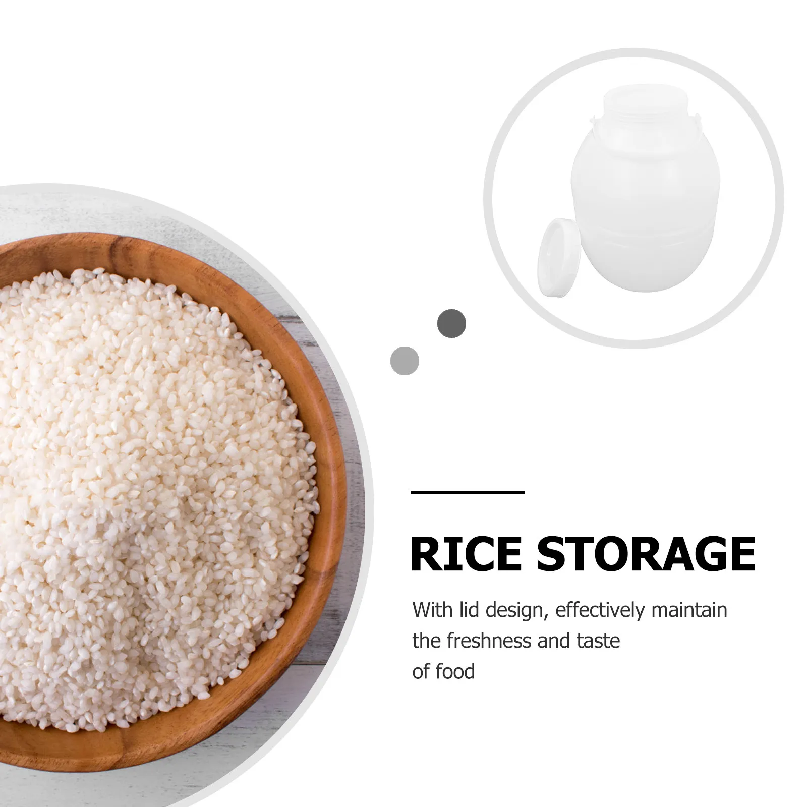 Recipiente para Guardar Kimchi de 15L, Hermético, de HDPE, Contenedor de Cocina para Encurtido, Recipiente para Almacenamiento de Alimentos en Despensa con Tapas