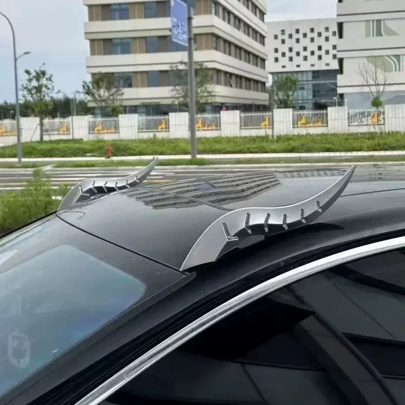 2PCS Dragon Horn Car Roof Decoration Universal Roof Spoiler Fins | Demon Horn Modified Car Accessories | Multi-functional Aerody