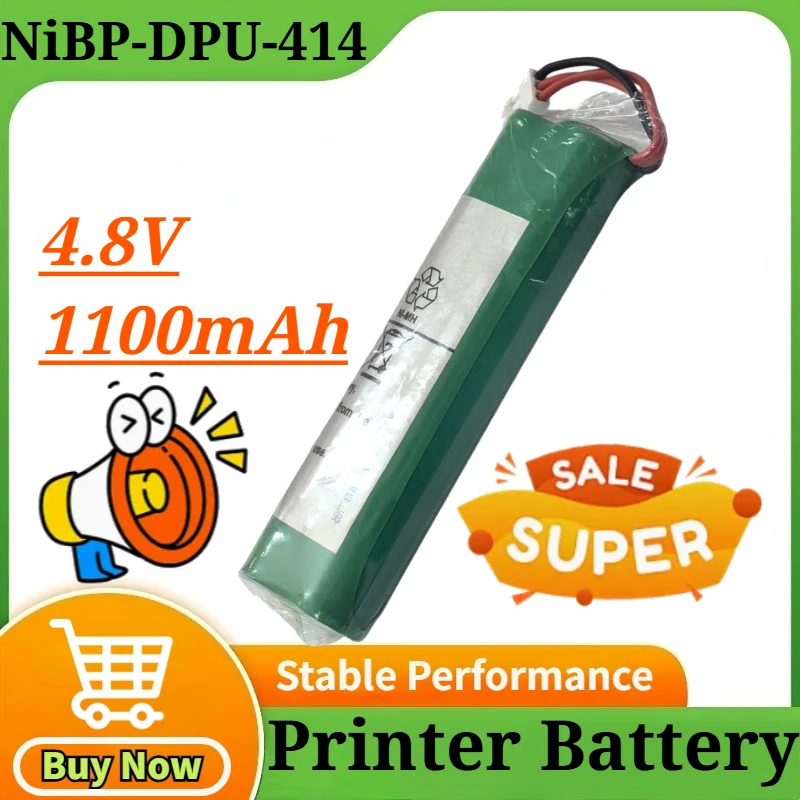 

NiBP-DPU-414 4.8V 1100mAh NI-MH Rechargeable Battery Pack for Printer for High Quality High Capacity Printer Replacement Battery