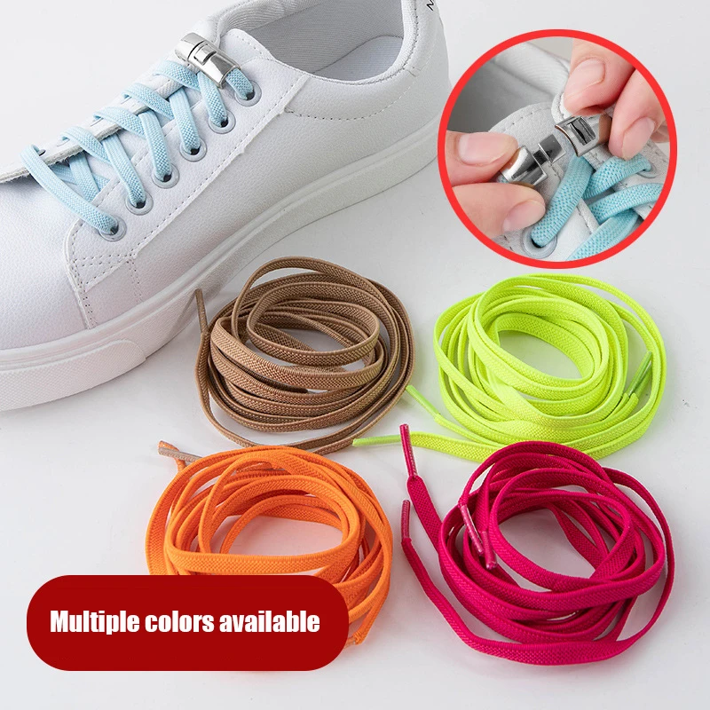 Lacci elastici per scarpe con fibbia incrociata lacci senza cravatta per scarpe da ginnastica lacci piatti per bambini lacci elastici per adulti