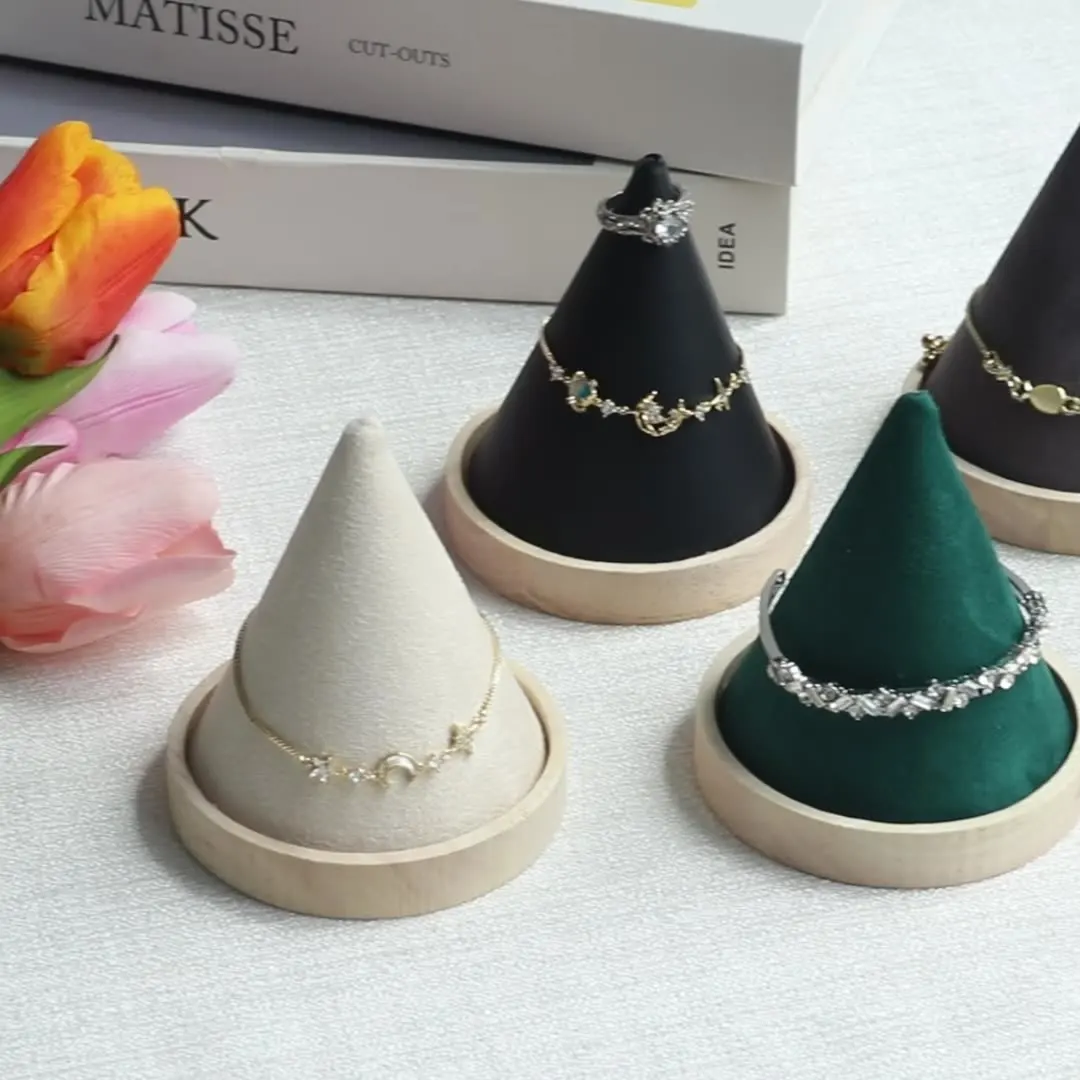 1PC Solid Wood Bracelet Display Stand Jewelry Display Stand for Exhibition/Trade Show/Retail Store Jewelry Display