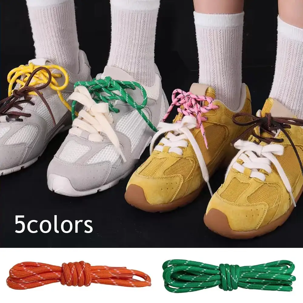 

2pairs/set set Colorful DE Training Shoelaces Square Leather Shoelaces Canvas Casual Boots Shoe Laces Rope Shoestrings