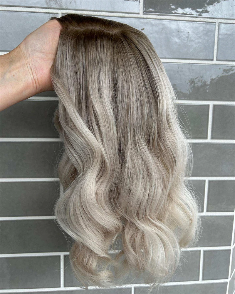 خصلات الشعر المستعار الإنسان جذور الرماد البلاتين الأبيض شقراء الدانتيل الباروكات الأمامية للنساء الشعر البرازيلي HD أعلى شعر مستعار الدانتيل غلويليس الباروكات الحقيقية