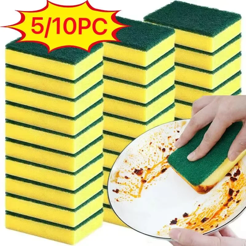 Highly absorbent double-sided sponge magic cleaning pot rust sponge cleaning brush kitchen cleaning tool