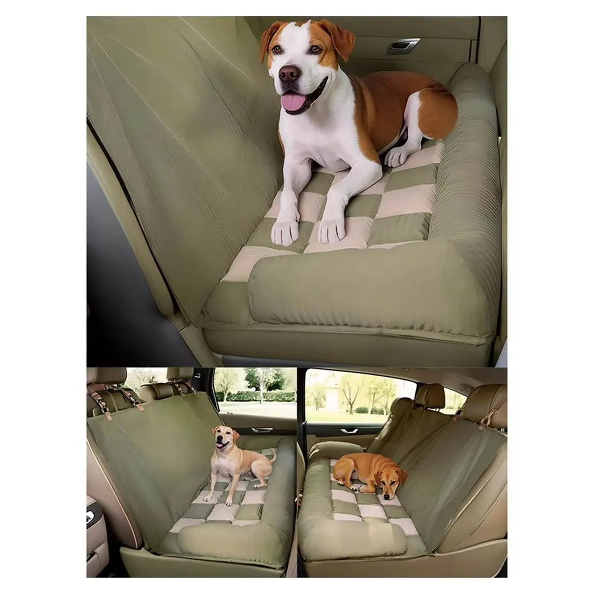 Ok siège arrière housse pour animaux de compagnie pour chiens imperméable siège arrière pour animaux de compagnie coussin tapis pliable siège arrière de voiture coussin pour chien pour remorque RV