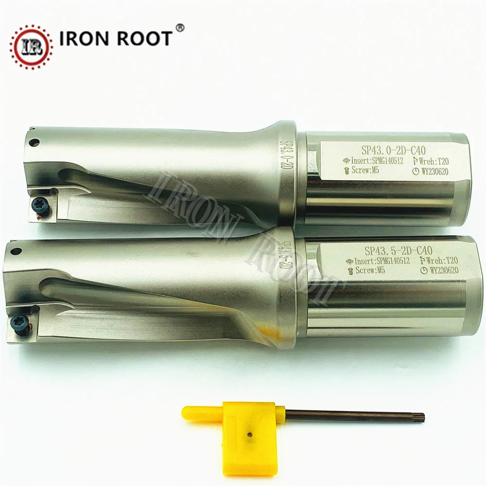 IRON ROOT Violent Drill SP Type Drilling Depth 41-45mm CNC Lathe Turning Tool Indexable U Drill for Fast Drilling Deep Hole Dril