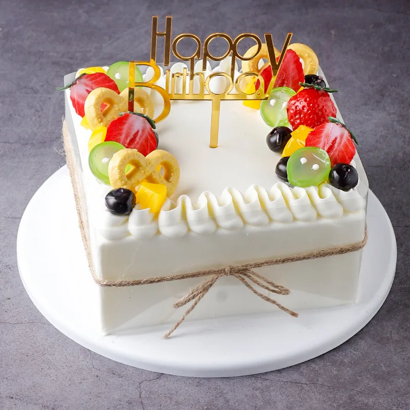 6Inch 1pc Birthday cakes model simulation model fruit mousse cakes display window samples fake cake artificial cake decorations