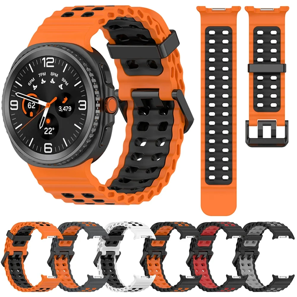 �y�Z�[�����z�I�[�V�����o���h Samsung Galaxy Watch 9 8 44mm 40mm Classic 46mm�Ή� �X�|�[�c�ʋC���̂���R���A�u���X���b�g Galaxy Watch 9 8�V���[�Y�X�g���b�v