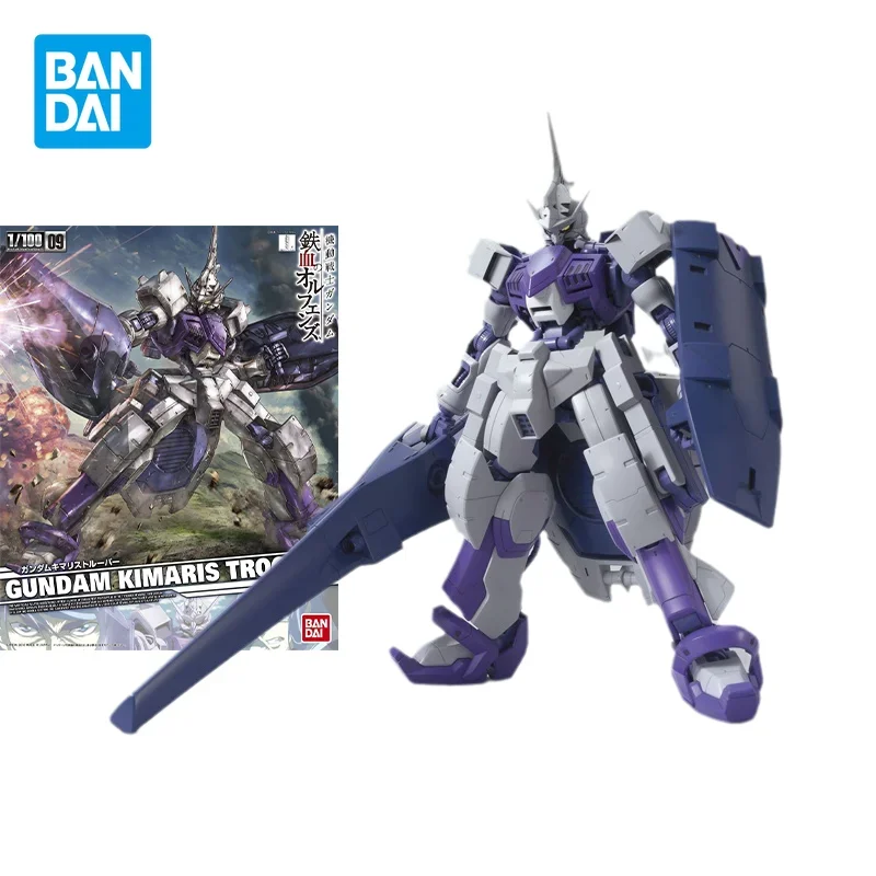 Bandai Genuine Gundam Model Kit Anime Figure TV 1/100 GUNDAM KIMARIS TROOPER Action Figures Collectible Toys Gifts for Kids