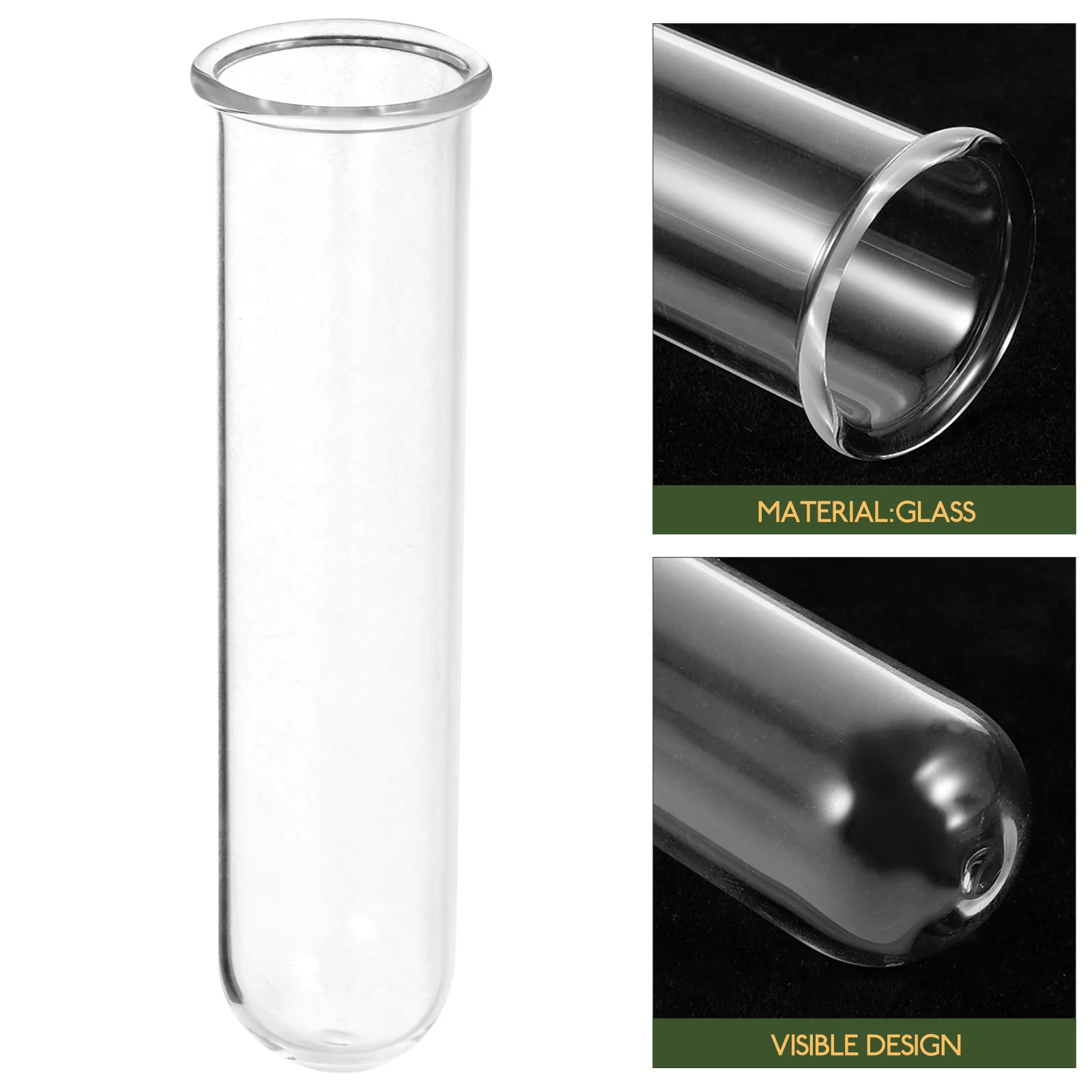 5 Pcs Glass Test Tubes Vase Transparent Plant Propagation Station Hydroponic Flower Container Water Tube For Plants Desktop