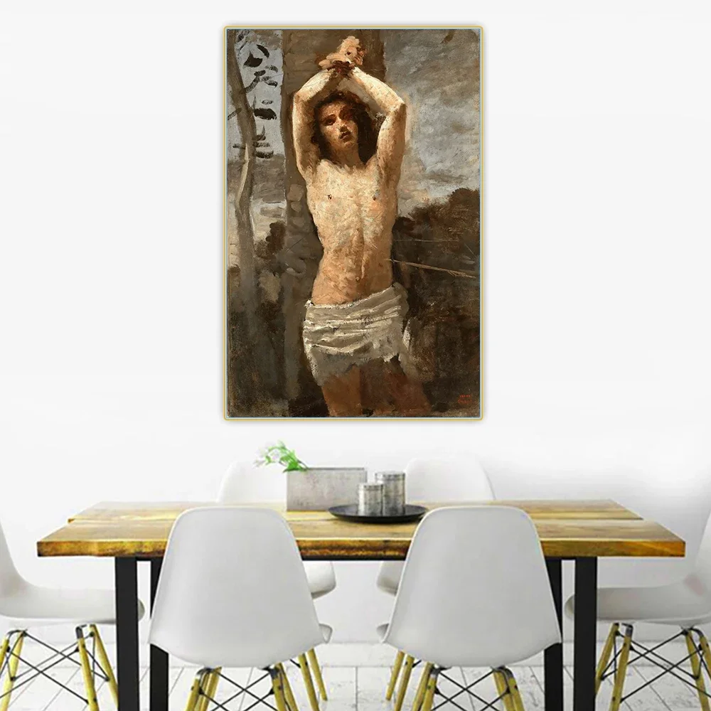 Citon Jean Baptiste Camille Corot《San Sebastian》Canvas Oil painting Artwork Poster Picture Background Wall Decor Home Decoration