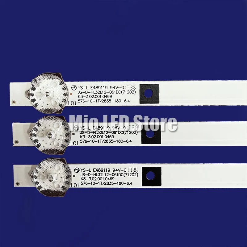 

5Kits LED strip for 32"TV L32M16 JS-D-HL32L12-061DC K3-3.02.001.0469 32HD510A LED32B100L