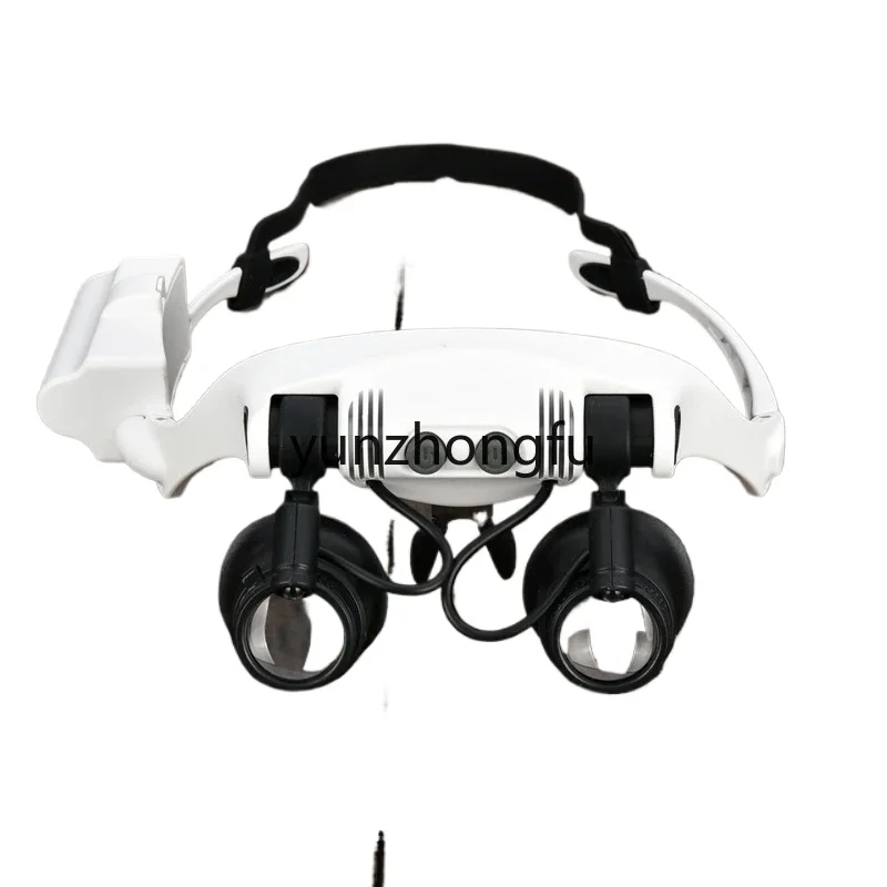 10、 15 、 20、25 times, binocular head glasses, maintenance magnifier, LED lamp, high definition