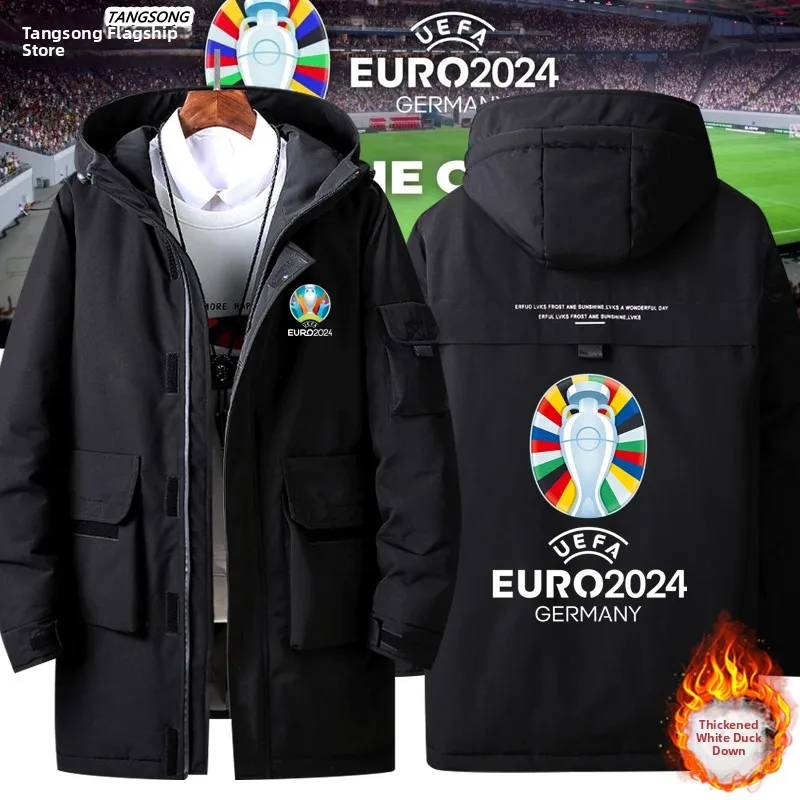 

Пуховик 2025 года в стиле Кубка мира по футболу, памятная модель, с именами Мбаппе, Беллингема, Криштиану Роналду, молодежный, модный, теплый, толстый.