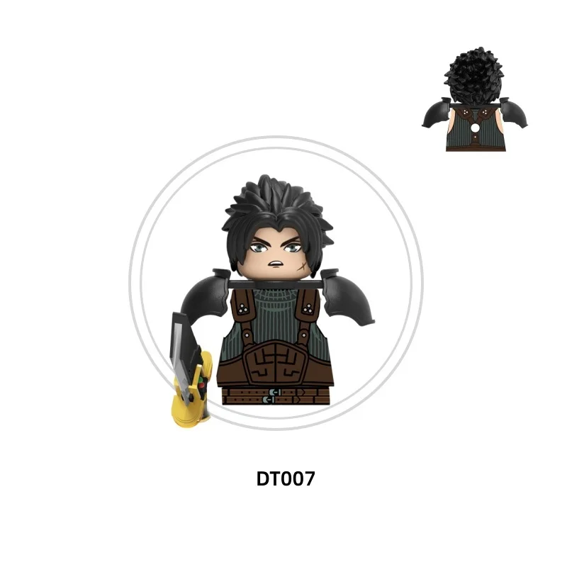 MOC – jeu de dessin animé FF, figurines d'action DT8903, blocs de construction créatifs, briques de scène, armes, accessoires de jeu, jouets cadeaux