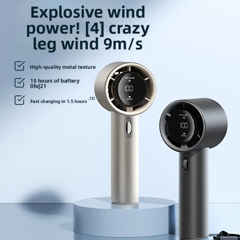 

JISU Pro1s Mini Turbo Handheld Fan Portable High Speed Powerful Cooling Blower for Outdoor Daily Use