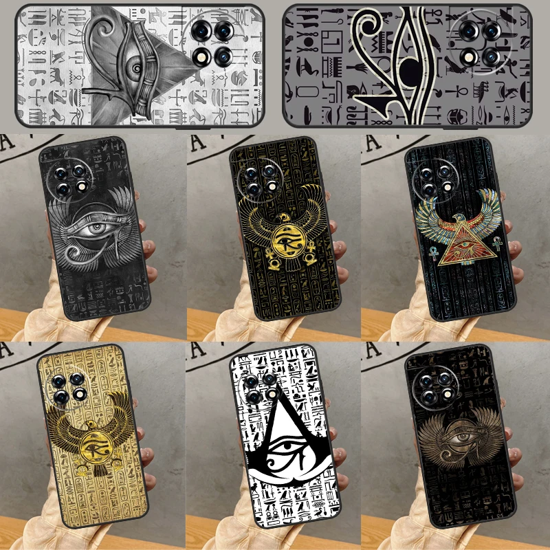 Egyptian Eye Of Horus Case For OnePlus Nord 2 2T CE 3 Lite N10 N20 N100 N200 8T 9R 10R 10T 11 8 9 10 Pro Cover