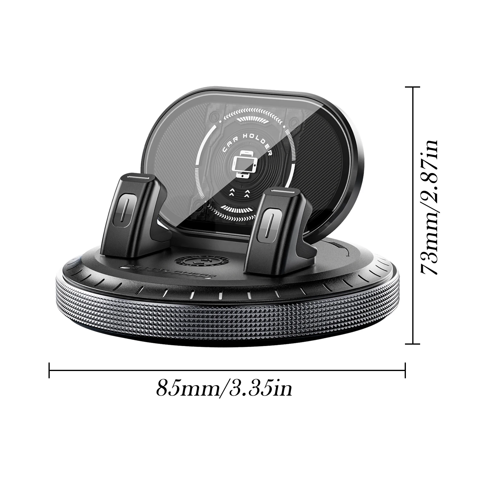 Universal Car Dashboard Phone Holder, Upgraded Reusable Silicone Anti-Slip Pad Mat Mount