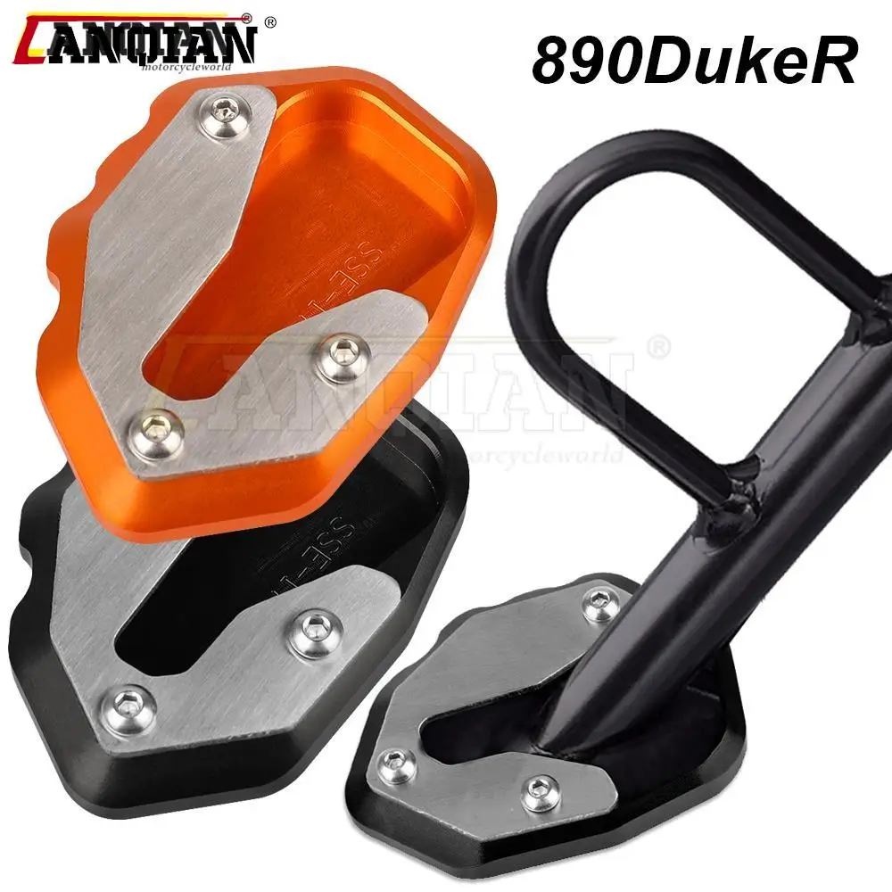 

Motorcycle Accessories CNC ALUMINIUM Side Stand Enlarge Foot Pad Support Plate Kickstand For 890Duke R 890DUKER 2019 2020 2021