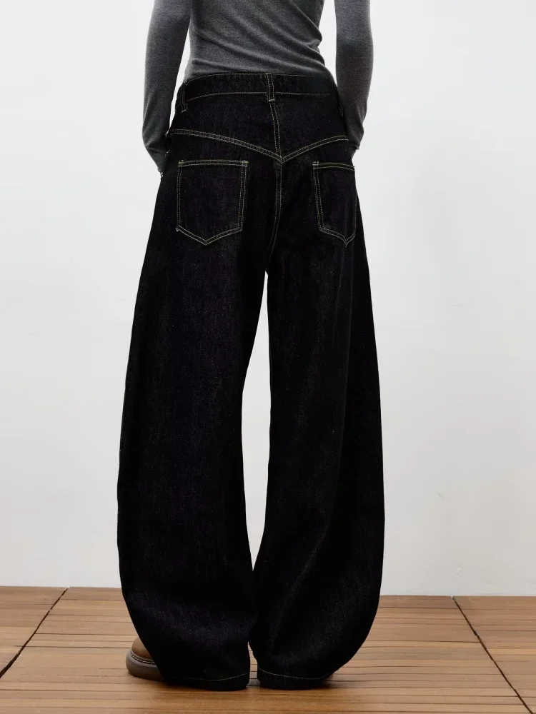 Women Baggy Jeans Unisex Y2K Trendy Casual Wide Leg Denim Pants High Street Oversize Trousers American Style Streetwear Fashion