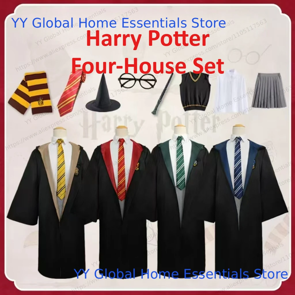 Cape Rouge de Sorcier : Robe de Cosplay Style Gryffondor pour Adulte et Enfant, Idéale pour Halloween et Fêtes Costumées, Cadeau