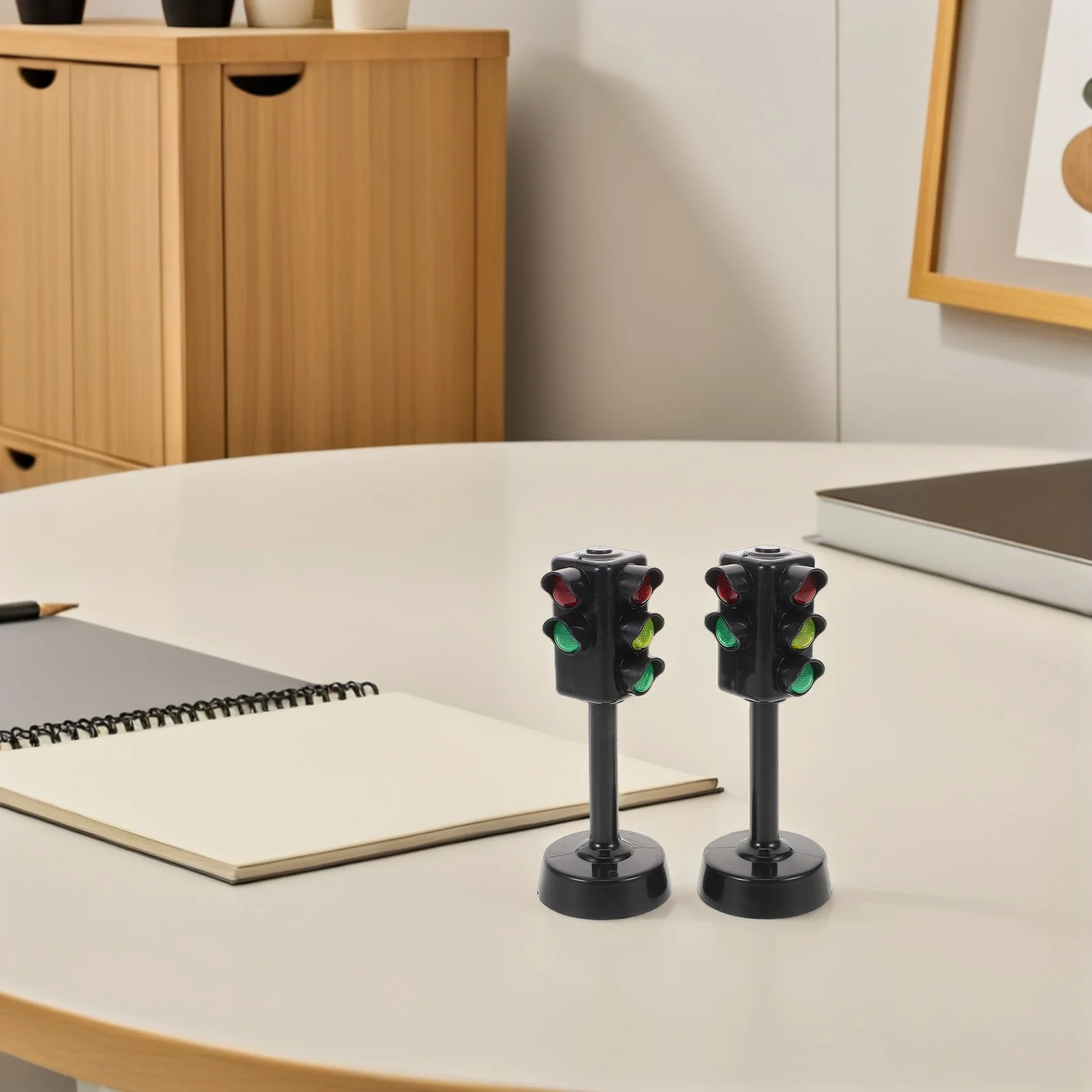 

5pcs Children's Traffic Light Toys Realistic Signal Simulation Interactive Voice Bright Color Educational Play for Kids