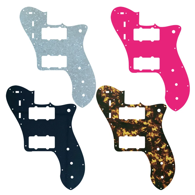 

5pcs Xinyue Custom Guitar Parts - For US FD US FD 72 Tele Deluxe JM Reissue Guitar Pickguard With Jazzmaster Layout Many Colors