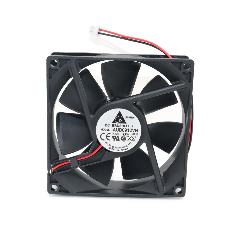 

+New 92mm for 2wires AFB0912VH AUB0912VH 92mm 92*92*25MM 9225 DC 12V 0.60A computer cpu cooling fans