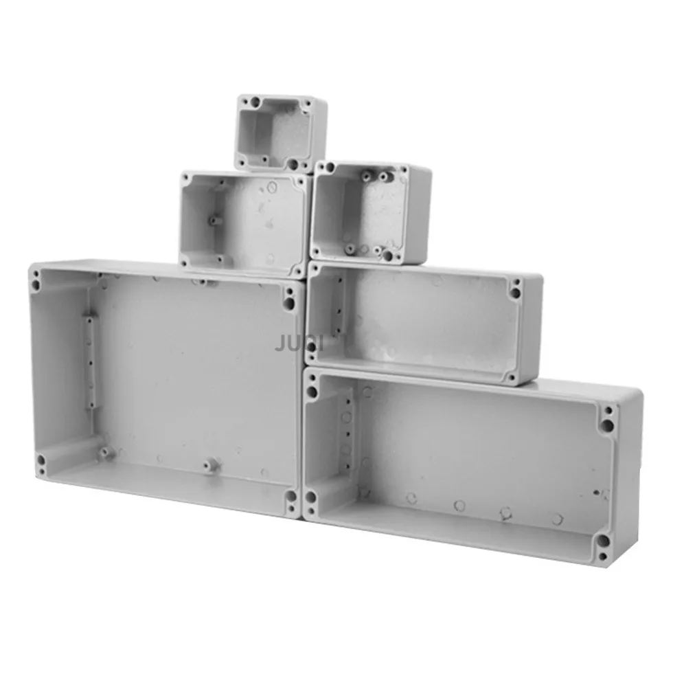 فتحة 22 معدنية من الألومنيوم المصبوب صندوق مقاوم للماء صندوق زر معدني صندوق مفتاح طرفي 12345 فتحة صندوق مقاوم للماء داخلي وخارجي #6