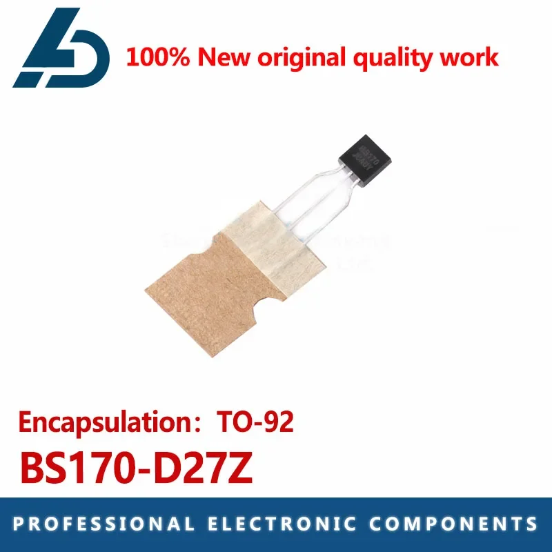 50PCS BS170-D27Z package TO-92N channel voltage :60V Current :500mA MOS field tube