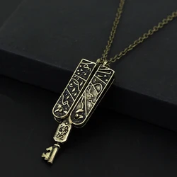 Lolita Vintage Jewelry Grimm Key Charm Necklace Women Men Bronze Pendant Necklace Accessories Link Necklaces Jewelry Gift