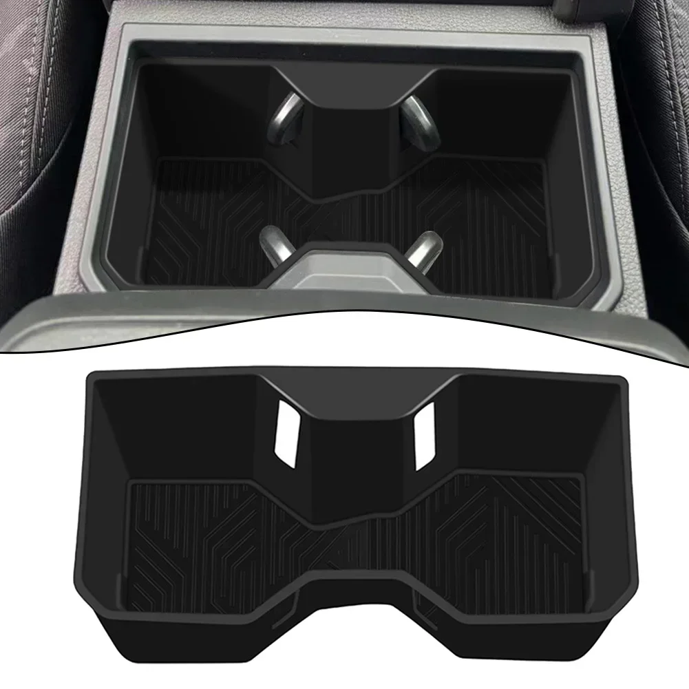 Car Storage Box For Toyota For Tacoma 2024 Central Control Water Cup Silicone Box Center Console Organizer Armrest Storage Box