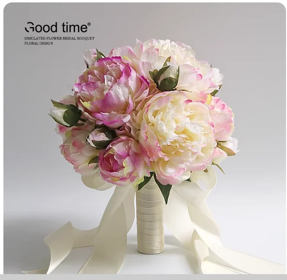 

French elegance | Pink peony peony holding artificial flowers | Bride wedding license bouquet home photography flower arrangemen