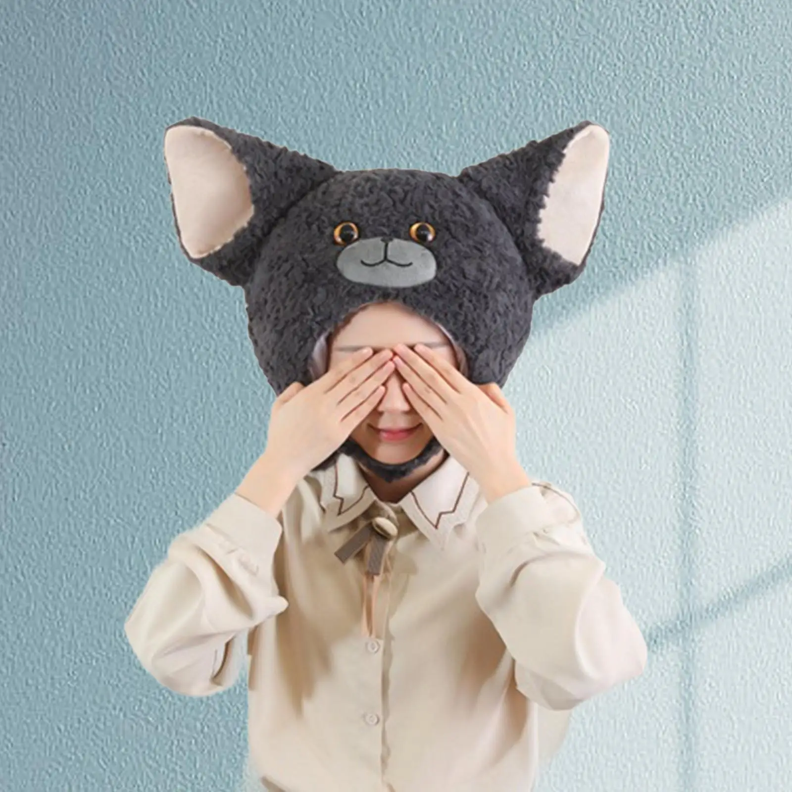 Chapéu encaracolado em forma de gato, adorável decoração, capa de cabeça para performance em palco, papéis, acessório de fantasia, presente de cosplay