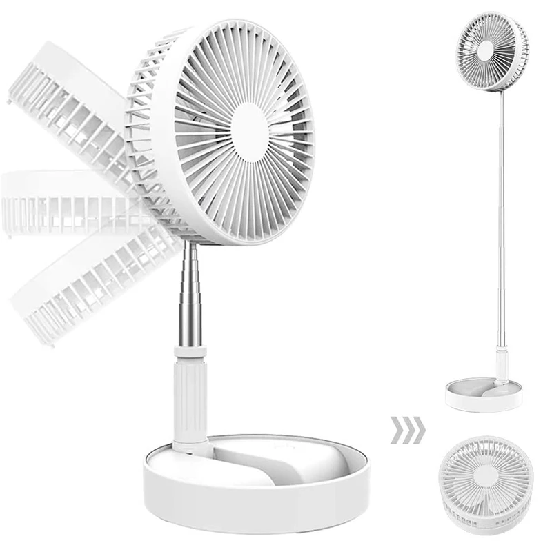 Foldable Fan Portable Silencioso Floor Fan Ventilador Portatil USB Rechargeable Gear Table Desk Outdoor Camping Fan