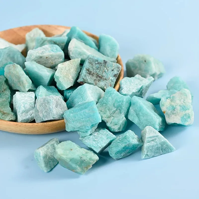 Natural Amazonite Crystal Stones Minerals Landscape Rock Specimen Mineral Decorative Bulk Irregular Shape Raw Stone Home Decor