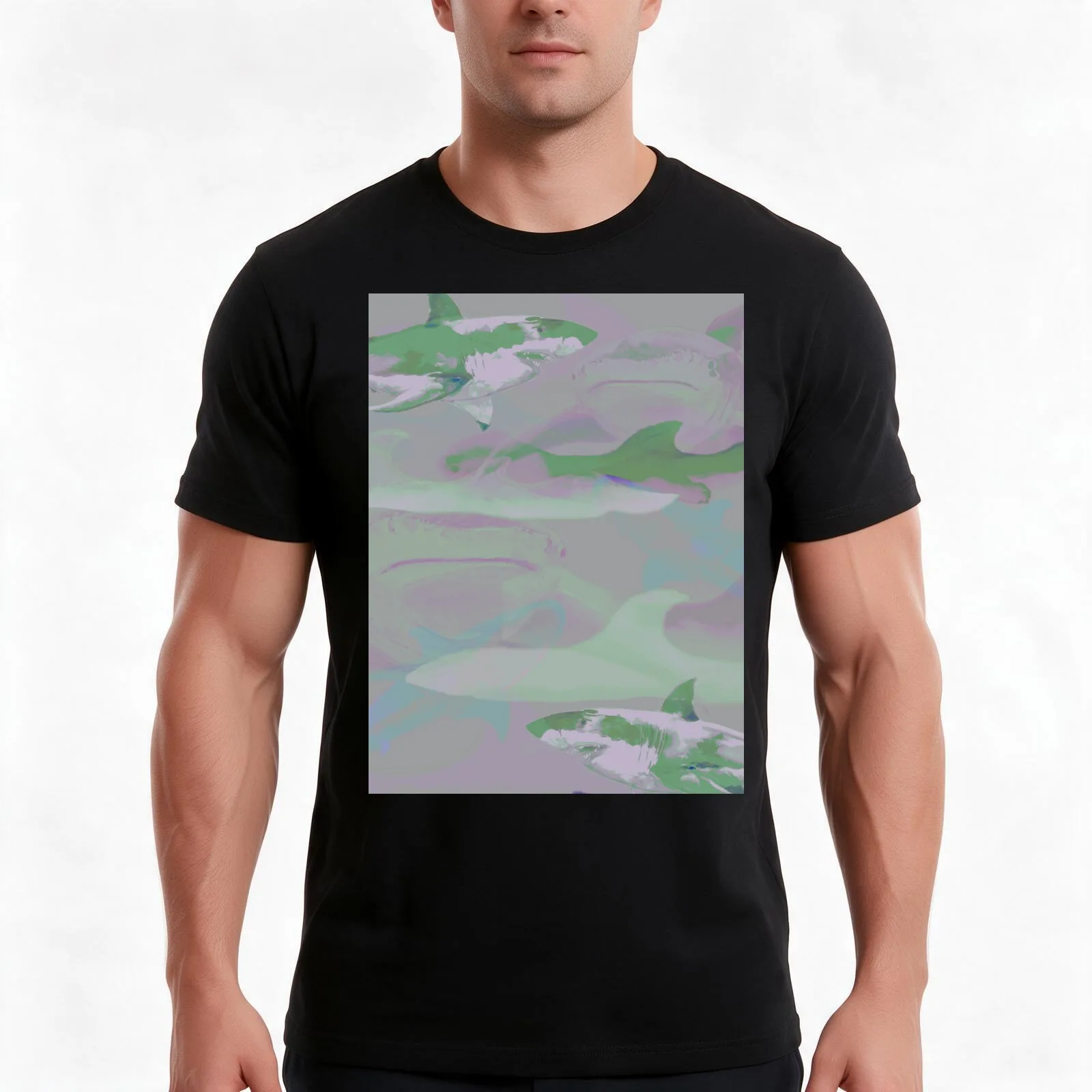 Darker Stinson Beach Memories of Shark T-Shirt, Summer Casual Cotton Tee, Oversized Streetwear Tops, Vintage Graphic Print