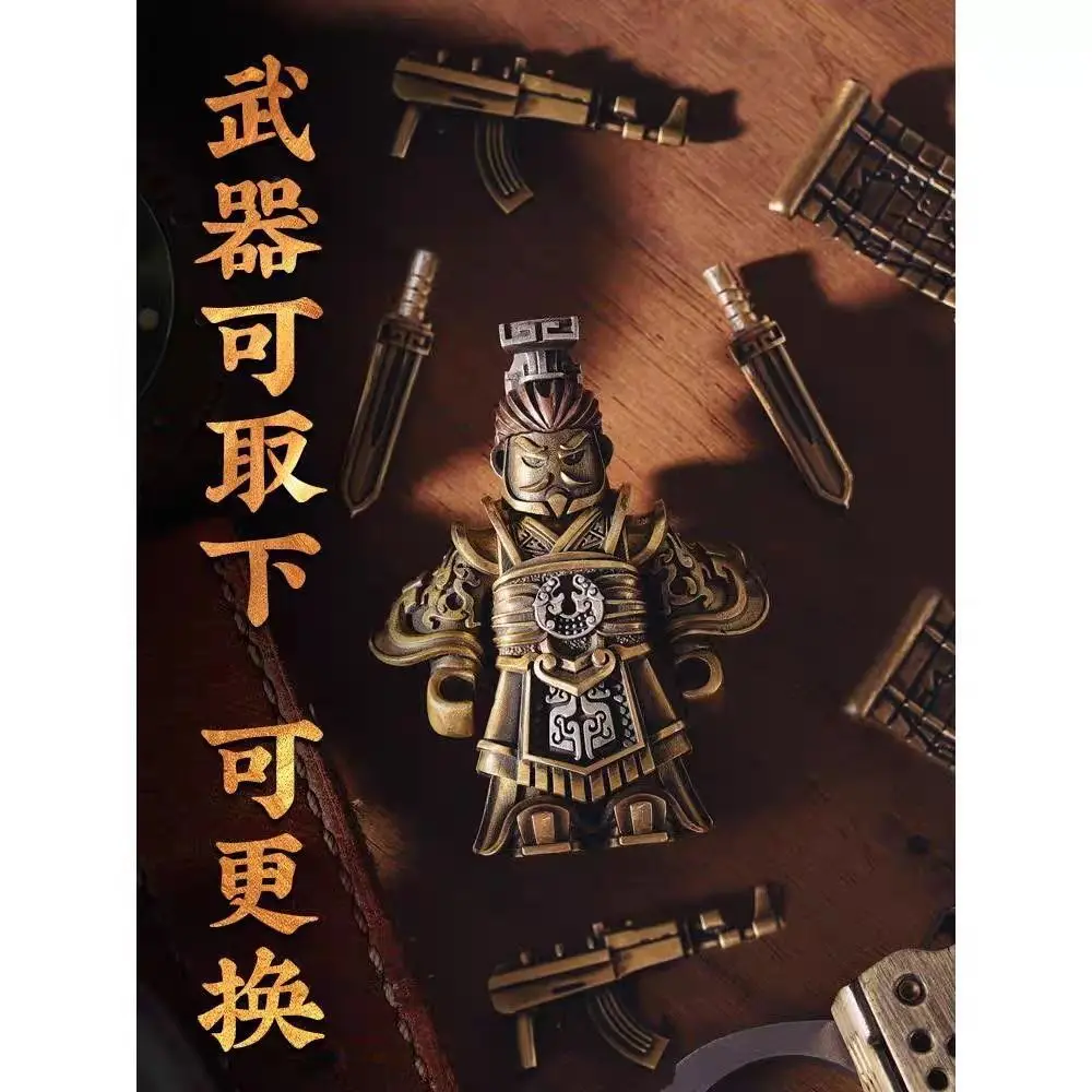 Klocki konstrukcyjne Emperor Of Qin Dynasty MOC, Wieczny Cesarz Ying Zheng, precyzyjne metalowe magnetyczne klocki z możliwością demontażu, zabawki.