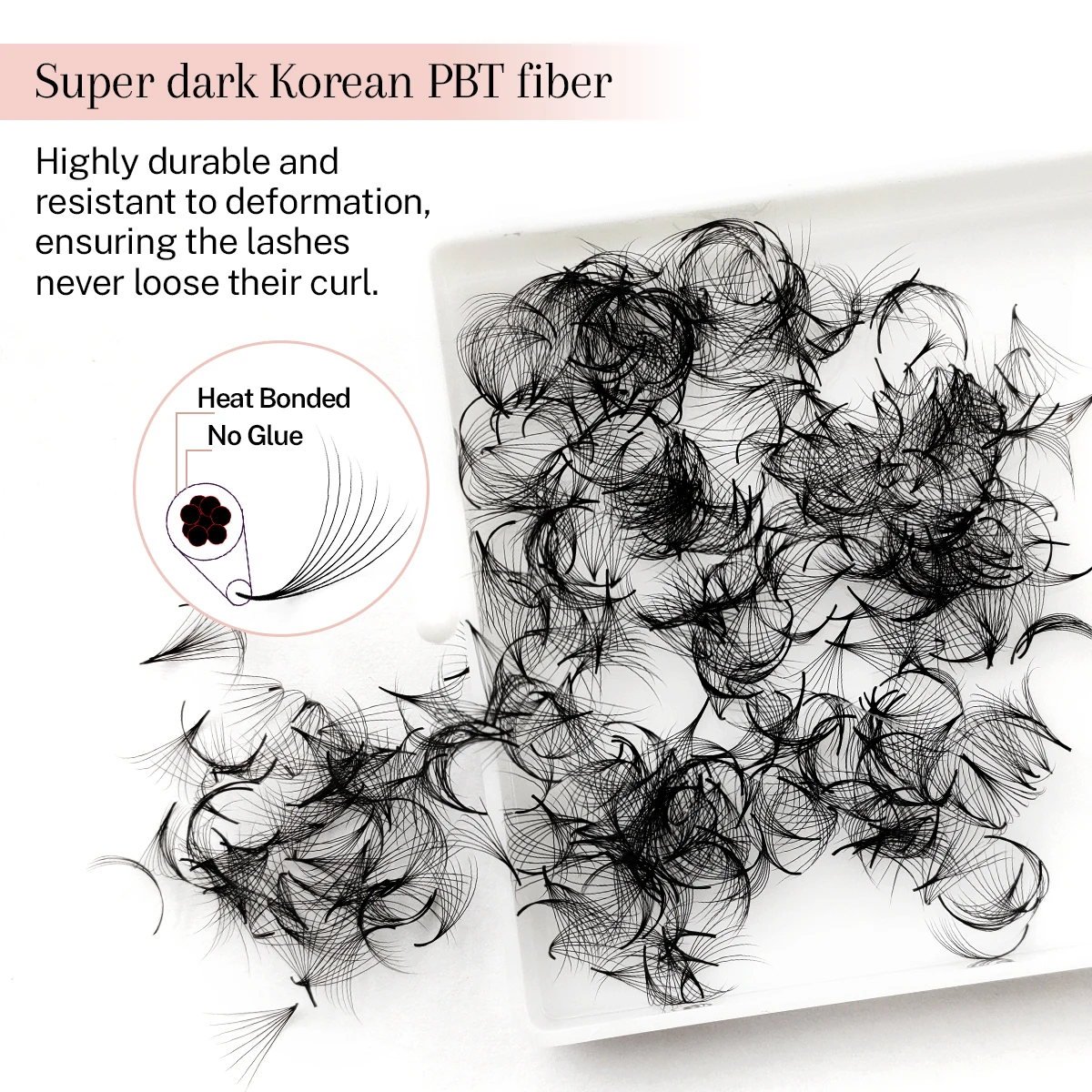 500개의 느슨한 Cils 좁은 팬 부케 Prefaits Premade Lash Fans ... - 3