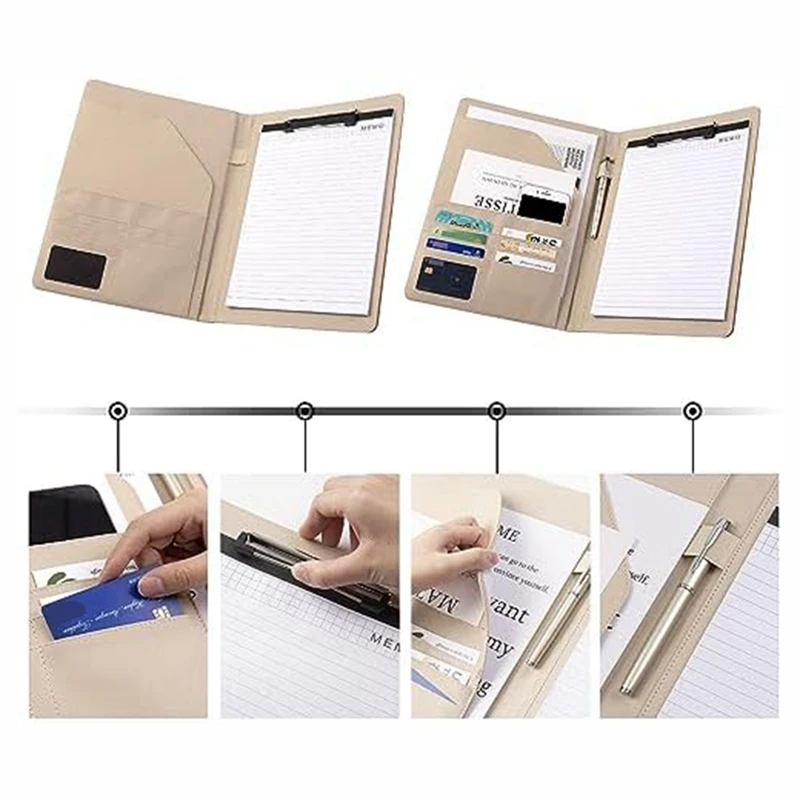 KEKA Clipboard Folder Combination, Storage Clipboard With Cover Suitable For Business School Office Meeting Notepad Plywood