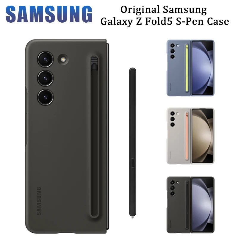 

Original For Samsung Galaxy Z Fold 5 S-Pen Protective Case, Galaxy Z Fold5 Silicone Cover cases, EF-OF94P