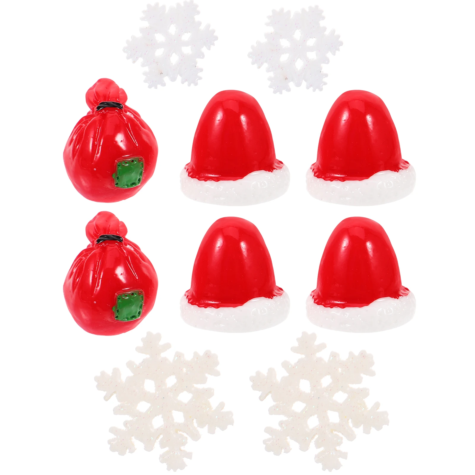 

10 Pcs Micro L nament Christmas Decorations Unique Resin Crafts Snowmen Xmas Accessories Elegant Desk Exhibitions