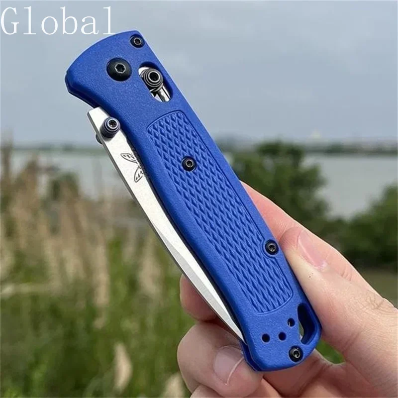 BM 535 Mini EDC Knife Drop-Point Blade Nylon Wave Fiber Handle Tactical Outdoor Hunting Camp Self-defense Multifunctional Tools